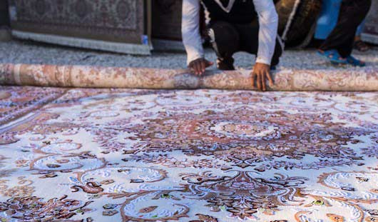 روش اصولی لول کردن قالی در قالیشویی سهروردی